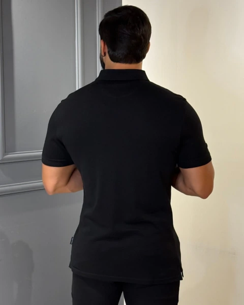 Polo Calvin Klein Interlock Liquid Touch Preto - MB Store Moda Masculina