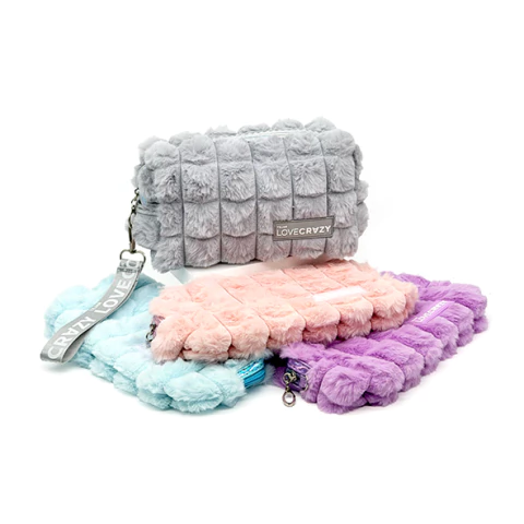 PORTACOSMÉTICO RECTANGULAR PELUCHE LOVE CRAZY - comprar online