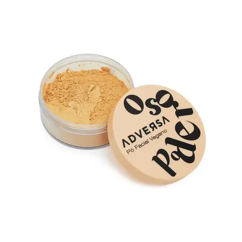 Pó Facial Vegano Poderoso Cor Média Adversa com 10g