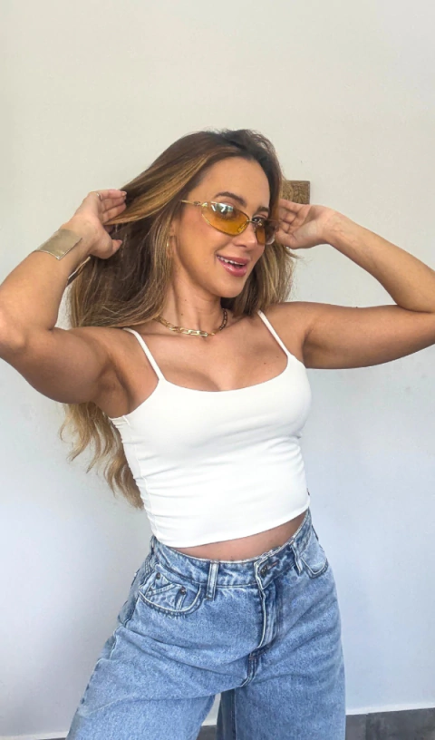 CROPPED ALÇA GAYA - comprar online