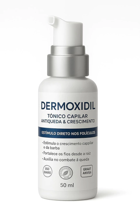 Tônico Dermoxidil Crescimento Barba e Cabelo Blend Mousse Antiqueda Preenche Falhas 50 ml Minox - comprar online