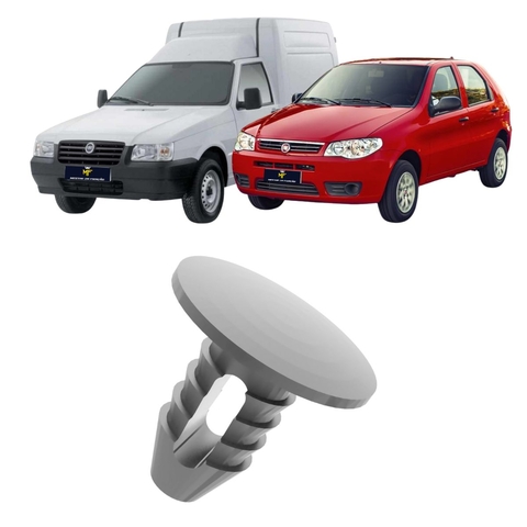 Grampo do Teto Cinza Fiat Iveco Ecosport – Presilha Fixação Forro do Teto