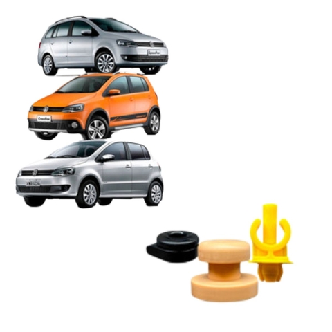 Kit Presilha Grampo Haste Da Vareta Do Capô Fox