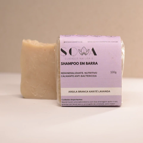 SHAMPOO - ARGILA BRANCA KARITÉ LAVANDA - comprar online