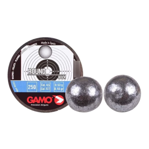 Balines Gamo Round 4.5 X250u Esfericos Premium Caza - Swat