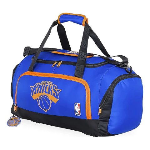 Bolso Nba Knicks Azul Reforzado Gym Botinero Crossfit Urbano