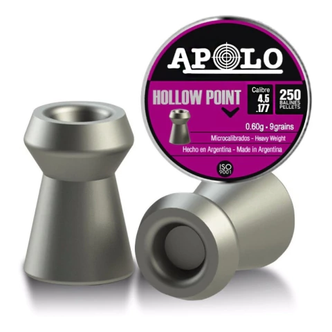 Balines Apolo Hollow Point 4.5 X250u Punta Hueca Caza - Swat