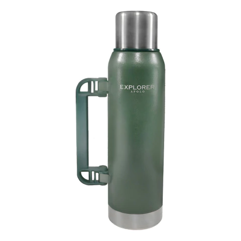 Termo Acero Inoxidable Explorer 1.3 Lts Manija 24hs Garantia