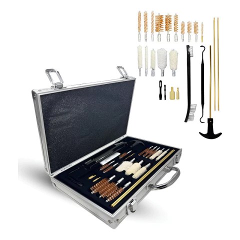 Kit Universal De Limpieza Para Armas 24 Piezas Estuche Rifle