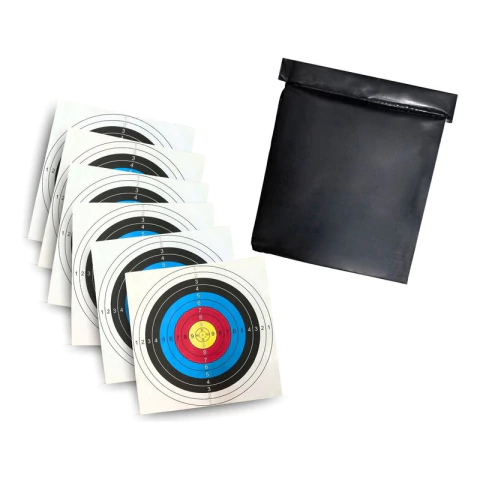 Contención Blanco Arquería 45x45 Premium 10 Blancos Fita