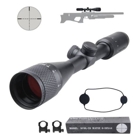 Mira Telescópica Vector Optics Matiz 6-18x44 Sfp Pcp Caza