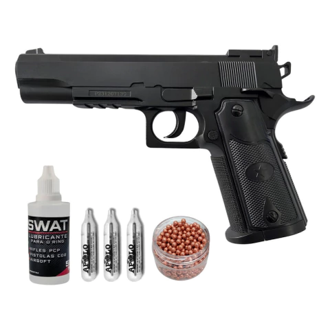Pistola Aire Comprimido Co2 Colt 1911 Balines 4,5mm Garrafa