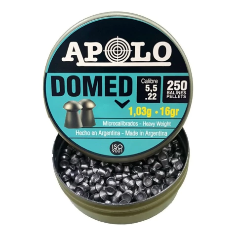 Balines Apolo Domed Lata X250 5.5 Mm 16 Gr Combo X5