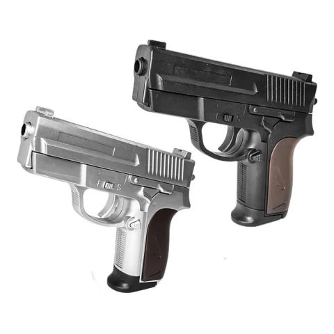 Pistola Airsoft Combo X2 P618 Compact Replica Spring 6 Mm