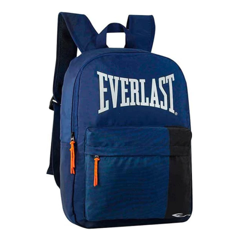 Mochila Everlast Urbana Diaria Negra Azul Bicolor 27399