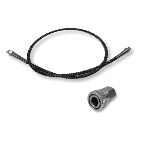 Manguera + Acople Foster Hembra Inflador Rifles Pcp 80 Cm