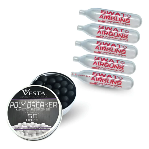 Postas Vesta Defense X 50 Polímero Balines Garrafas