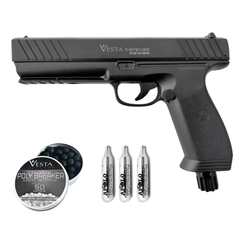 Pistola Disuasiva Co2 Vesta Pdw.50 Defensa 12,5 Mm 19joules