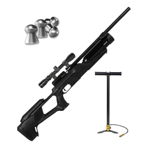 Rifle Pcp Reximex Accura 6,35 Mm + Mira 3-9x40 + Inflador