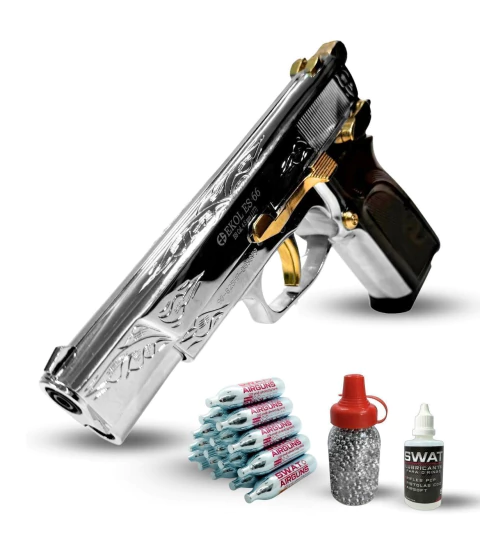 Pistola Co2 Ekol Es 66 Replica Browning + Garrafas + Balines - comprar online
