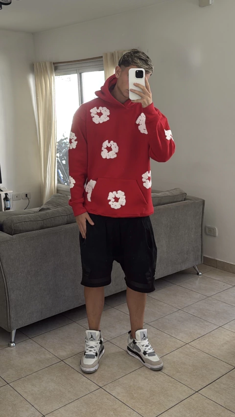 BUZO FLOWER ROJO - comprar online