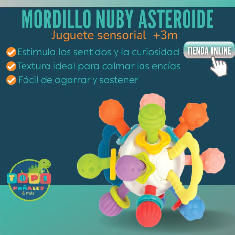 Mordillo sensorial NUBY Asteroide +3m