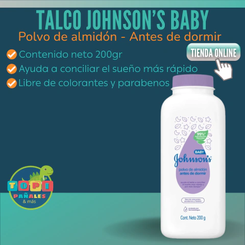 Talco Johnson's Baby - Antes de dormir - 200 gr