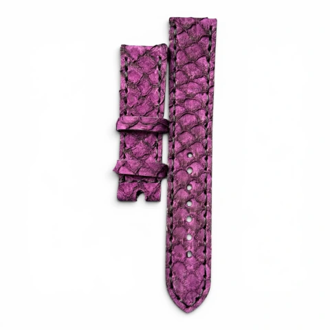 PULSEIRA COURO DE TILÁPIA - ROXO