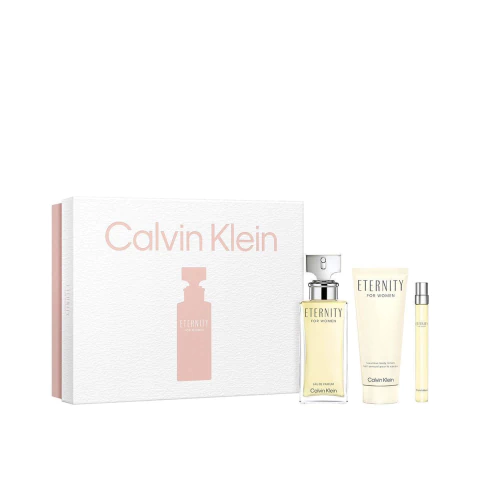 KIT COFFRET ETERNIT CALVIN KLEIN EDP FEM. - 4 PEÇAS
