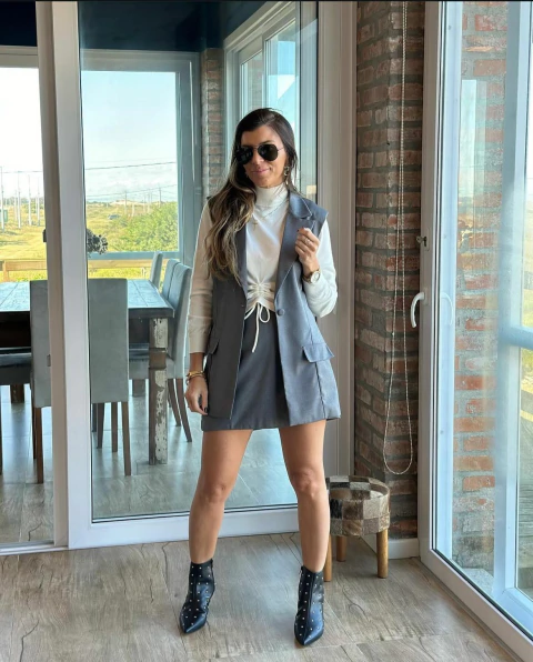 Colete alfaiataria alongodo