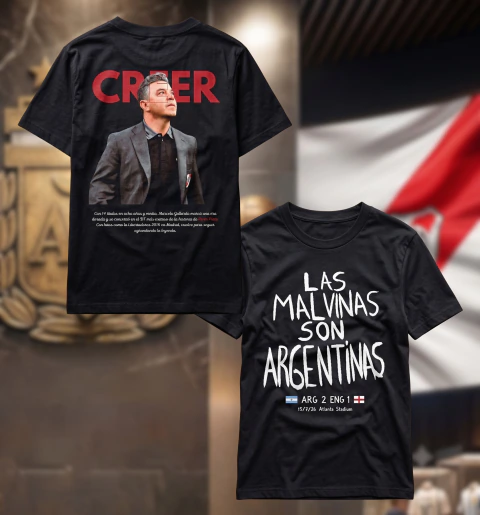 Promo: Creer - Remera + Las Malvinas son Argentinas - Remera
