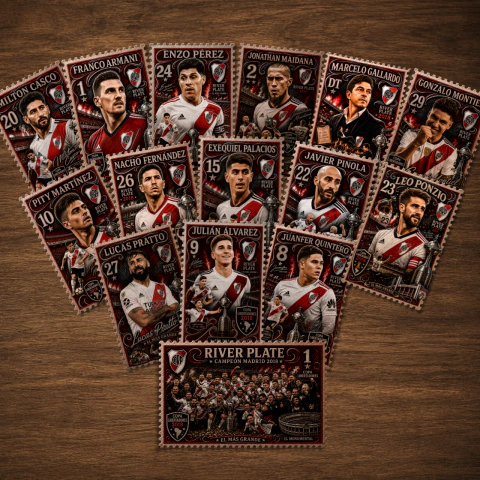 PACK ESTAMPILLAS COLECCIÓN - RIVER PLATE 2018