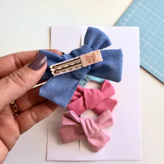 Kit 4 Laços M Bia no Bico de Pato Encapado - loja online