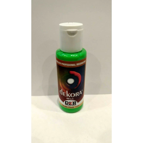 Acrilico Dekora Verde Fluo 50 Cc