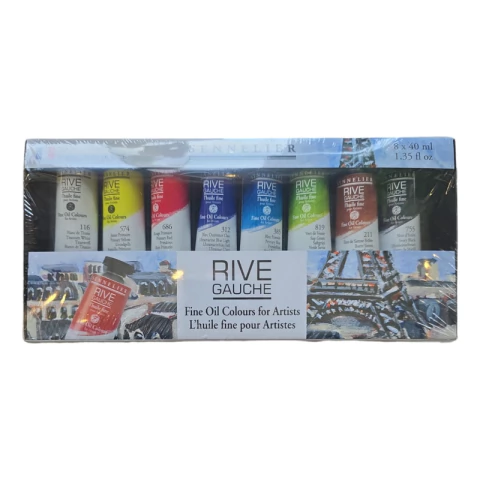 Oleo Rive Gauche Sennelier Set 8 Pomos X 40ml