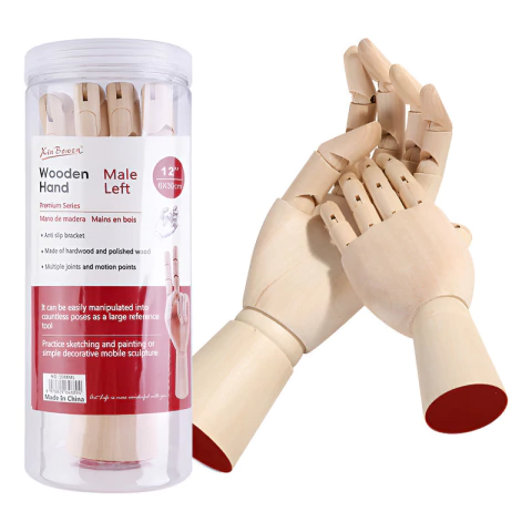 Mano Articulada De Madera 30cm Xin Bowen