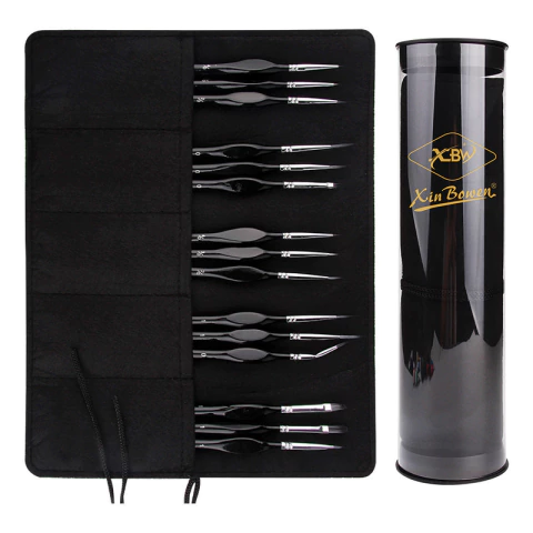 Set 15 Pinceles Sintéticos Para Detalles, Liners Xin Bowen