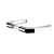 Maçaneta Popline Reta 58mm Cromada Ec Tipo Alavanca Soprano
