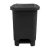 LIXEIRA INJETADA C/PEDAL 50LTS PRETO