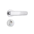 Fechadura Stam Roseta Redonda Cromada 803/21 Inox Externa