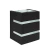 ARANDELA QUADRO ALETA ALUMINIO 82X114MM 1XG9 2 FACHOS 2 ALETAS LENTE VD PRETO 159311 BLUMENAU