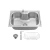 CUBA GOURMET DE ACO INOX 600X420X200 C ACESSORIOS 0561101 KOKAY