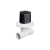 REGISTRO PVC FACILITA 25MM BRANCO VOLANTE PRETO COM CANOPLA BRANCA 1000000097