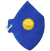 RESPIRADOR DOBRAVEL 09 PFF2 C/VALVULA AZUL NUCA CA 44595 U624 PFF2-AZ-NUCA SUPER SAFETY