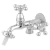 TORNEIRA TANQUE/MAQUINA C60P 1/4 1428 ABS CROMADO 18678 METAL FLEX