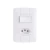 Conjunto 4x2 1 Interruptor 6a 250v 1 Tomada 2p+t Tramontina Cor Branco