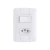 Conjunto 1 Interruptor E 1 Tomada 20a Aria Tramontina Cor Branco