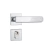 Fechadura Stam 803/21 Porta Externa Roseta Quadrada Inox