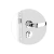 Fechadura Soprano Externa Icaro Roseta Redonda Cromada 40mm