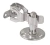 TRAVA PORTA PISO METALICO CROMADO SOPRANO